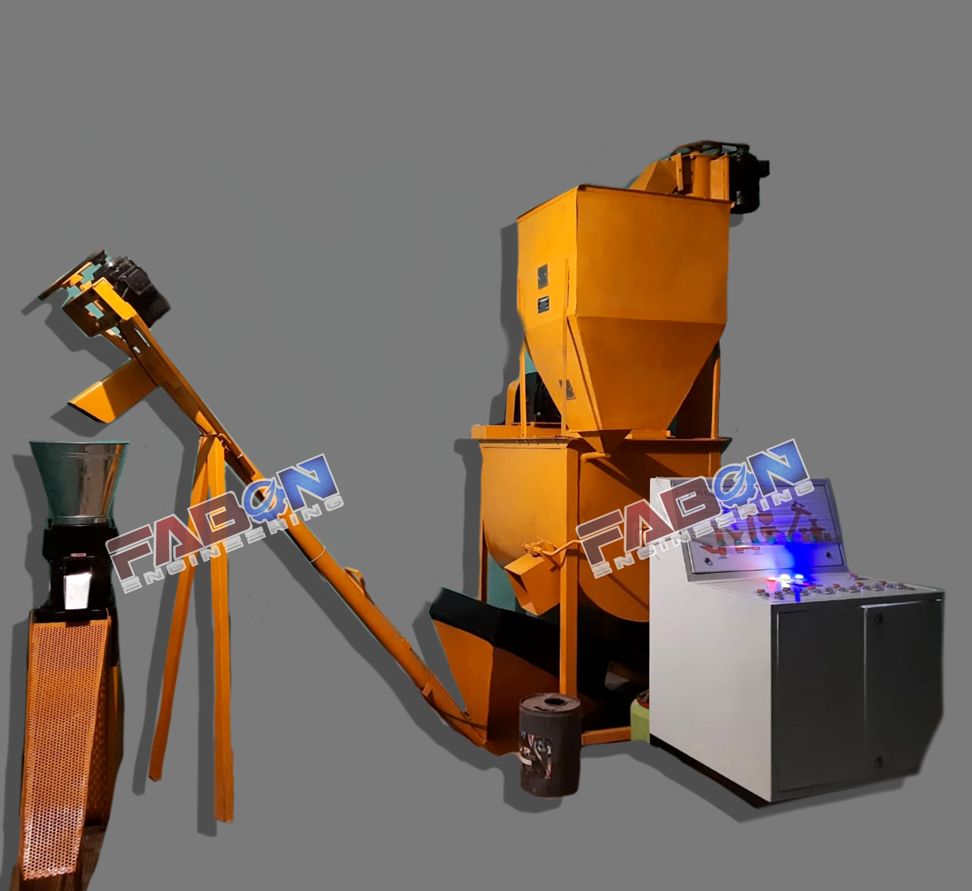 Automatic Fertilizer Pellet Plant 250 Kg Hour - Color: Yellow