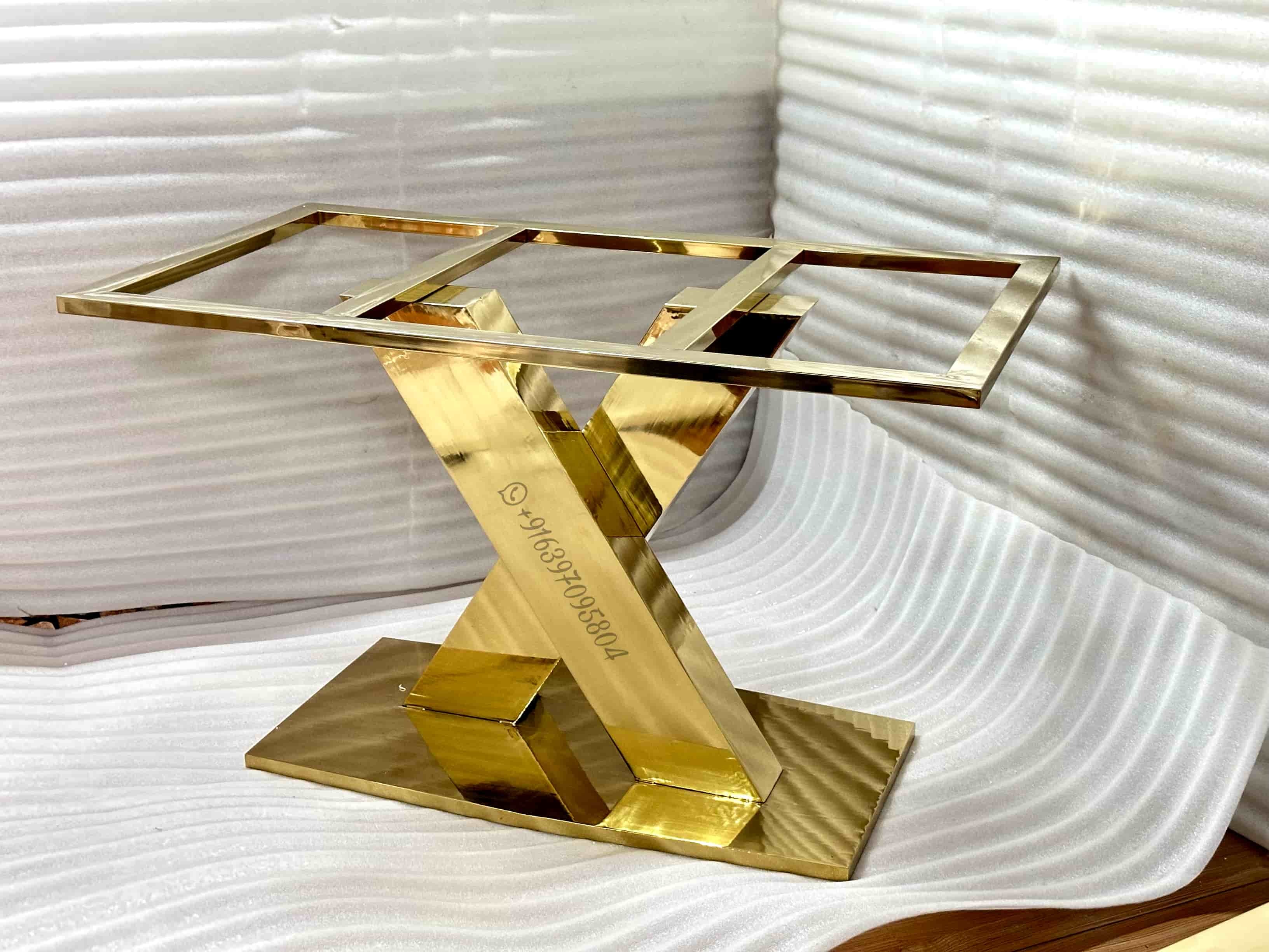 X-shape Dining Table - Assembly: No Assembly Required