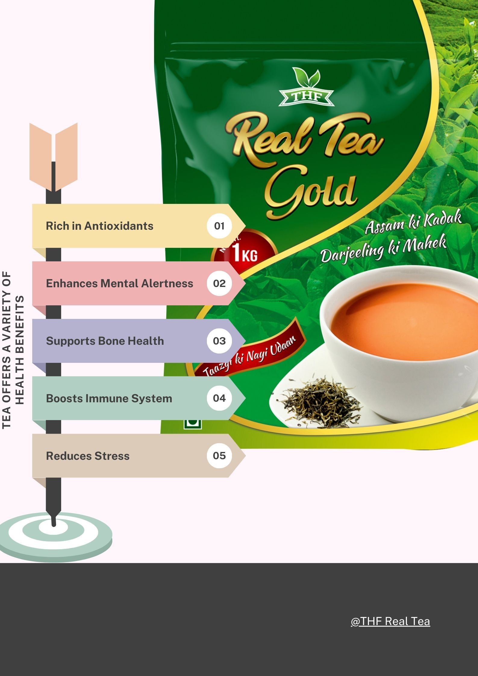 Gold Tea - 1 Kg Solid Extract, Fresh Black Tea With Antioxidants | No Added Sugar, Health Tea For Daily Enjoyment