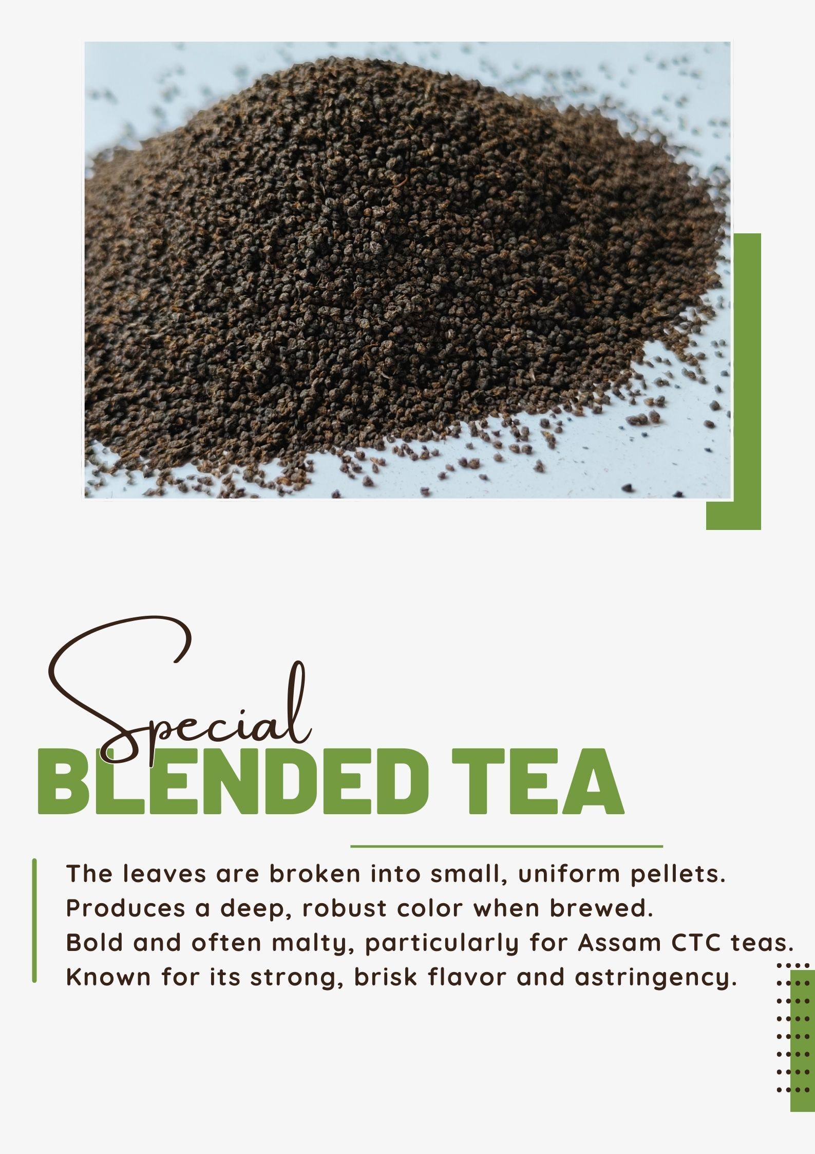 Thf Real Tea Family Blended - Loose Tea, Black Color, Organic Blend, Mild And Smooth Flavor, Rich In Antioxidants, 35 Kilograms