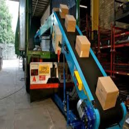 Truck Loader - Metal Flat Belt Conveyor | Standard Size, Durable Structure, Efficient Material Handling, Warranty Included
