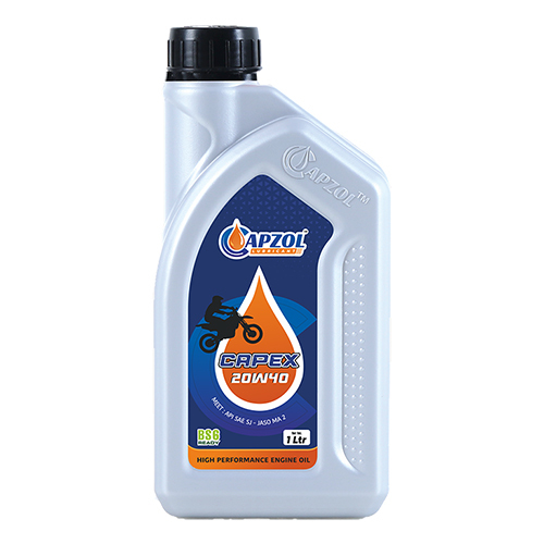 Capex 4T- Sae 20W40 Api Sj - 1Ltr Engine Oil - Application: Automobile Industries