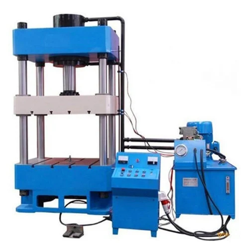 Four Pillar Type Hydraulic Press Machine - Adjustable Nominal Force, New Condition, Manual Operation, Heavy-Duty Industrial Use