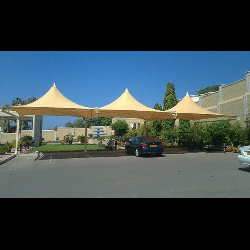 Tensile Gazebo Structure - Durable Steel, Concrete Floor, Various Colors | Features Sliding Windows For Ventilation And Natural Light