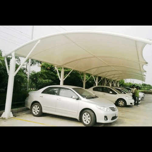 Mild Steel Parking Shed - Color: As Per Requirement
