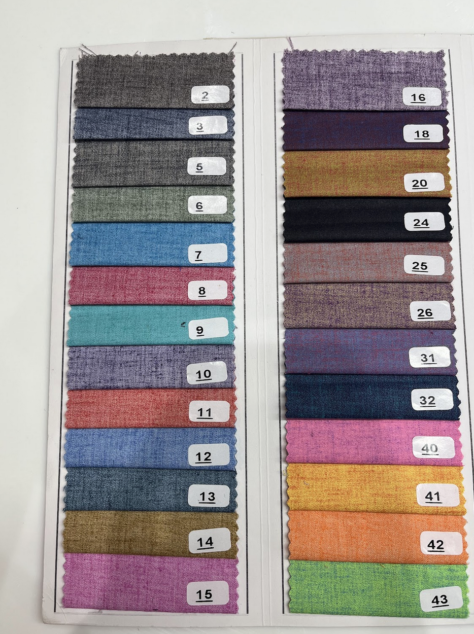 Polycot Comfortblend - 36 Inch Width, Various Colors | Washable, High Strength, Plain Texture