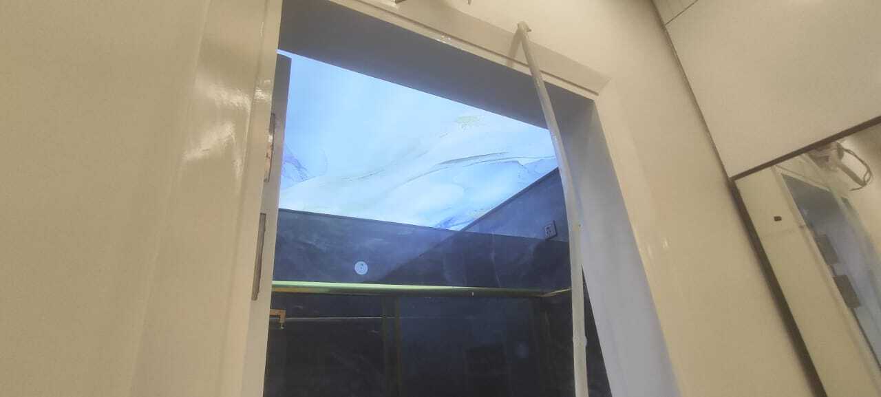 Geometric Pattern Stretch Ceiling - Pvc Material, .18mm Thickness | Fine Finish, Unique Geometric Designs, Modern Aesthetic Appeal