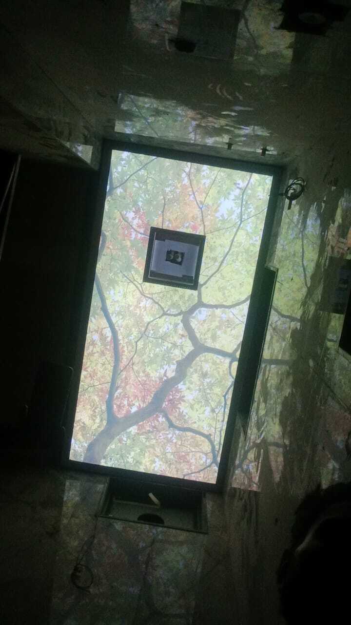 Geometric Pattern Stretch Ceiling - Pvc Material, .18mm Thickness | Fine Finish, Unique Geometric Designs, Modern Aesthetic Appeal