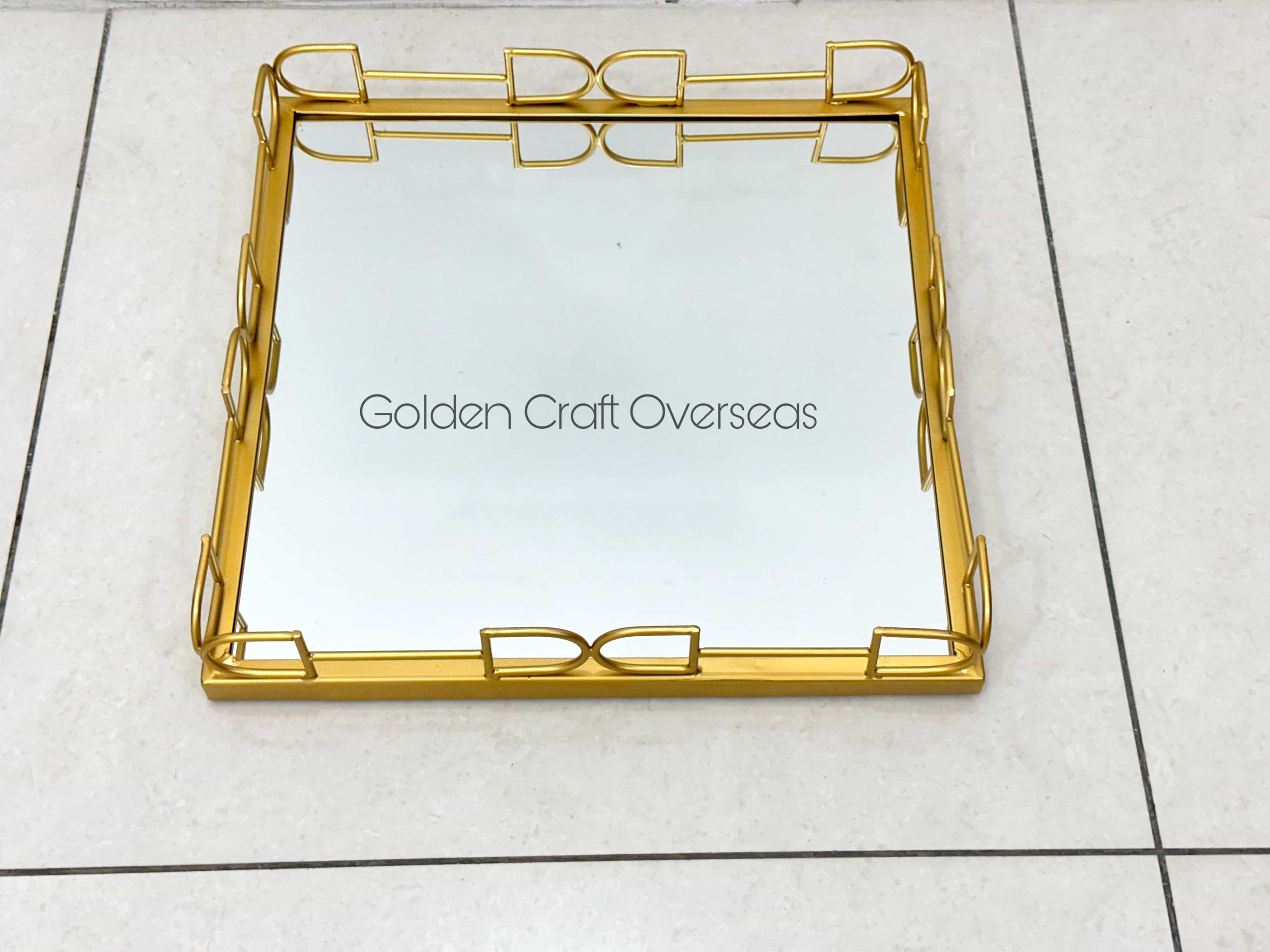 Iron Serving Tray - Color: Gold