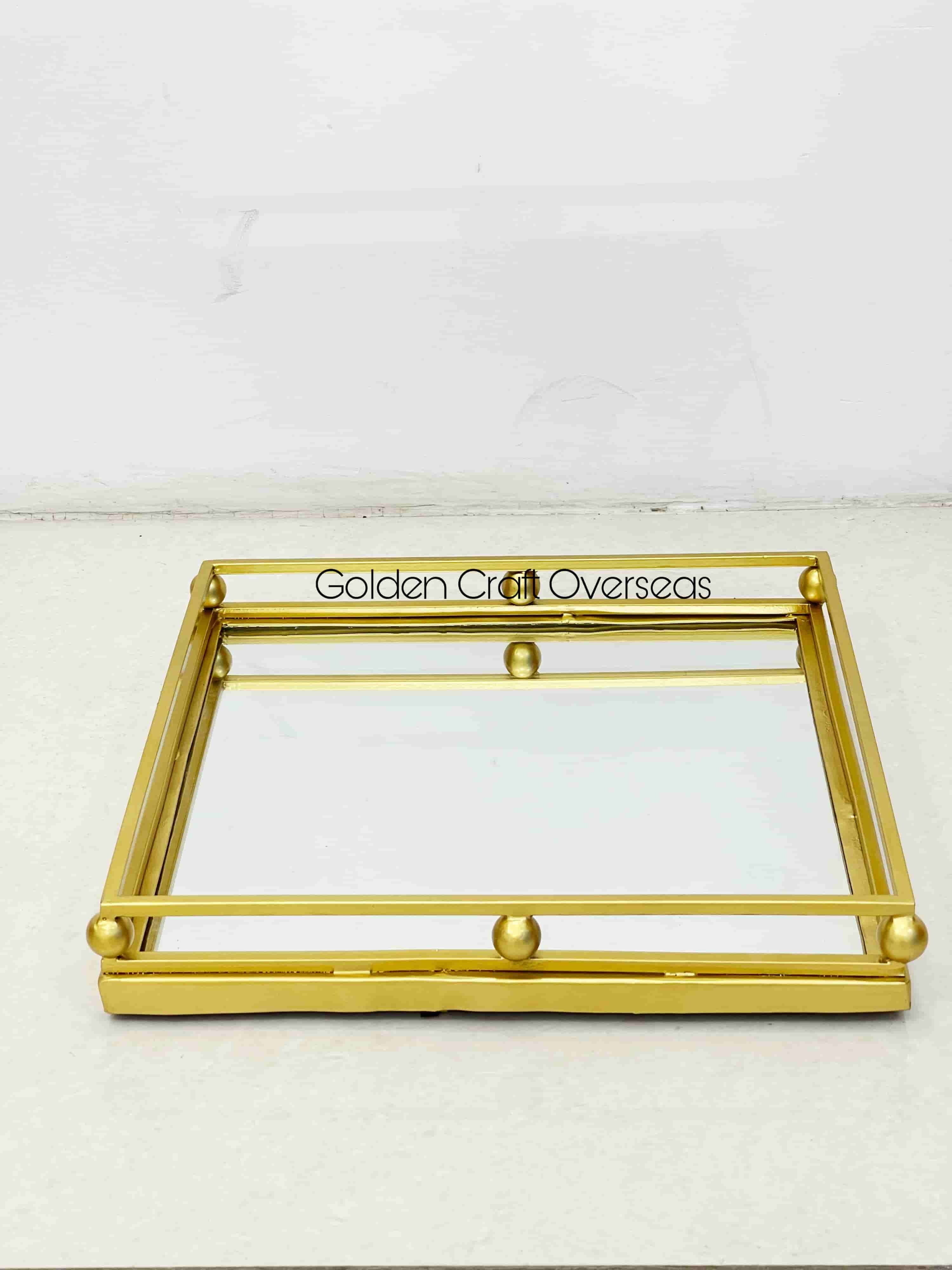 Iron Serving Tray - Color: Gold