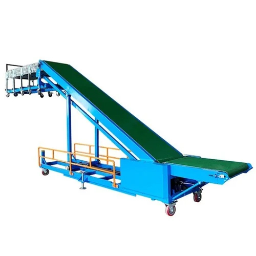 Truck Loading and Unloading Conveyor - Mild Steel, 120 m/s Speed, 220 Volt, Industrial Use, Warranty Included