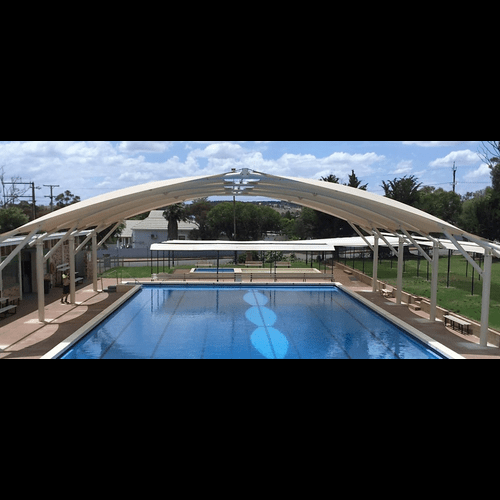 Swimming Pool Tensile Structure - Color: As Per Requirement