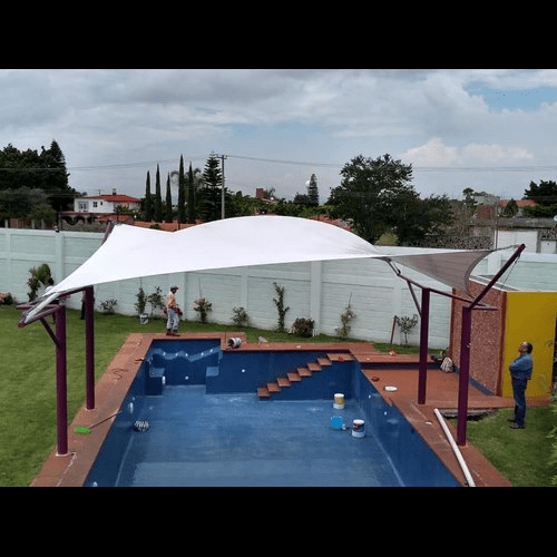 Swimming Pool Tensile Structure - Color: As Per Requirement