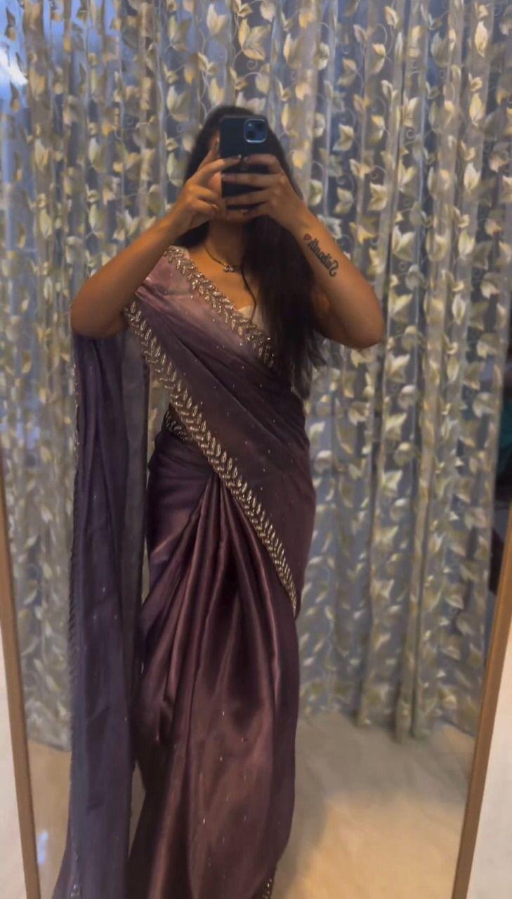 Sequwance Saree - Color: Yellow