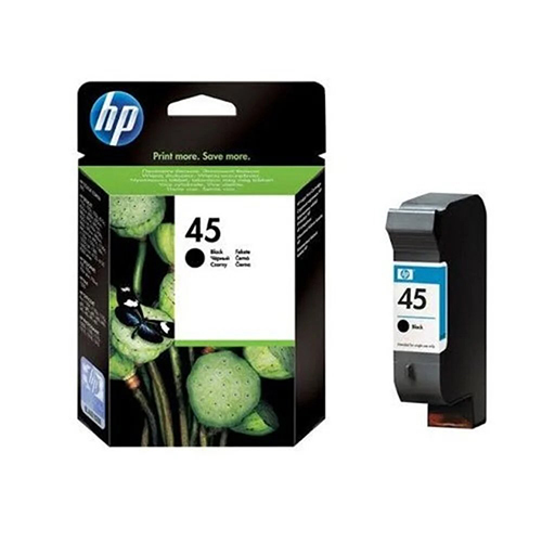 HP 45 काला मूल ईंक कारतूस