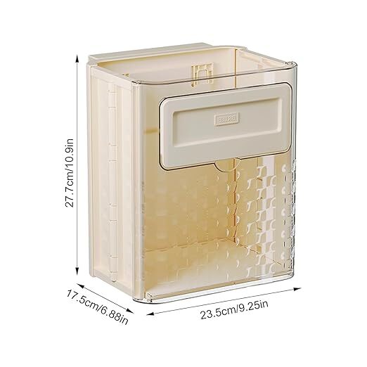 Mitsico Compost Bin - Abs Material, Free Size | Durable Wall-mounted, Smell-proof And Hygienic Organic Waste Disposal Solution