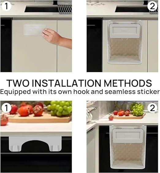 Mitsico Compost Bin - Abs Material, Free Size | Durable Wall-mounted, Smell-proof And Hygienic Organic Waste Disposal Solution