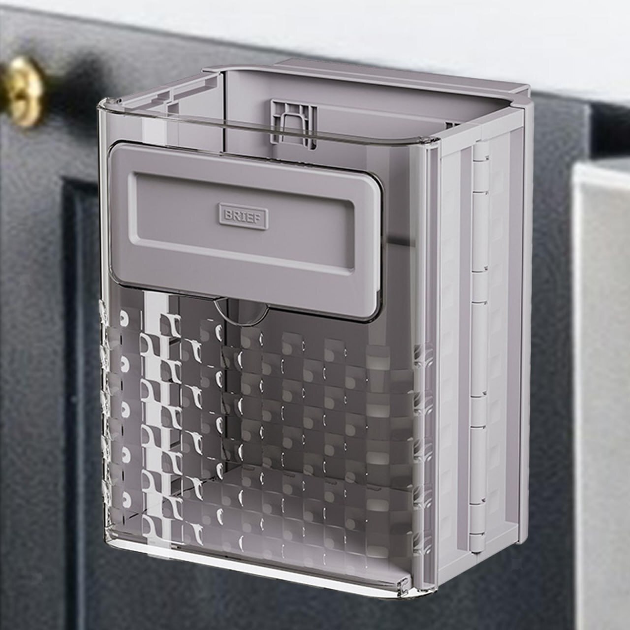 Mitsico Compost Bin - Abs Material, Free Size | Durable Wall-mounted, Smell-proof And Hygienic Organic Waste Disposal Solution