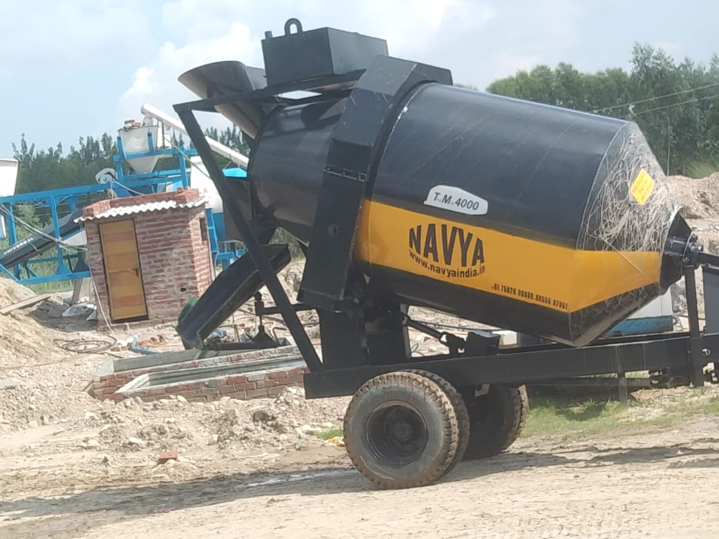 White Tractor Operated Mixer