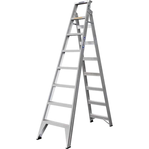Aluminium Self Supported Folding Ladder - 6 Feet Height, 150 kg Weight Capacity | Rust-Proof, Step Ladder Structure, Ideal for Industrial Use
