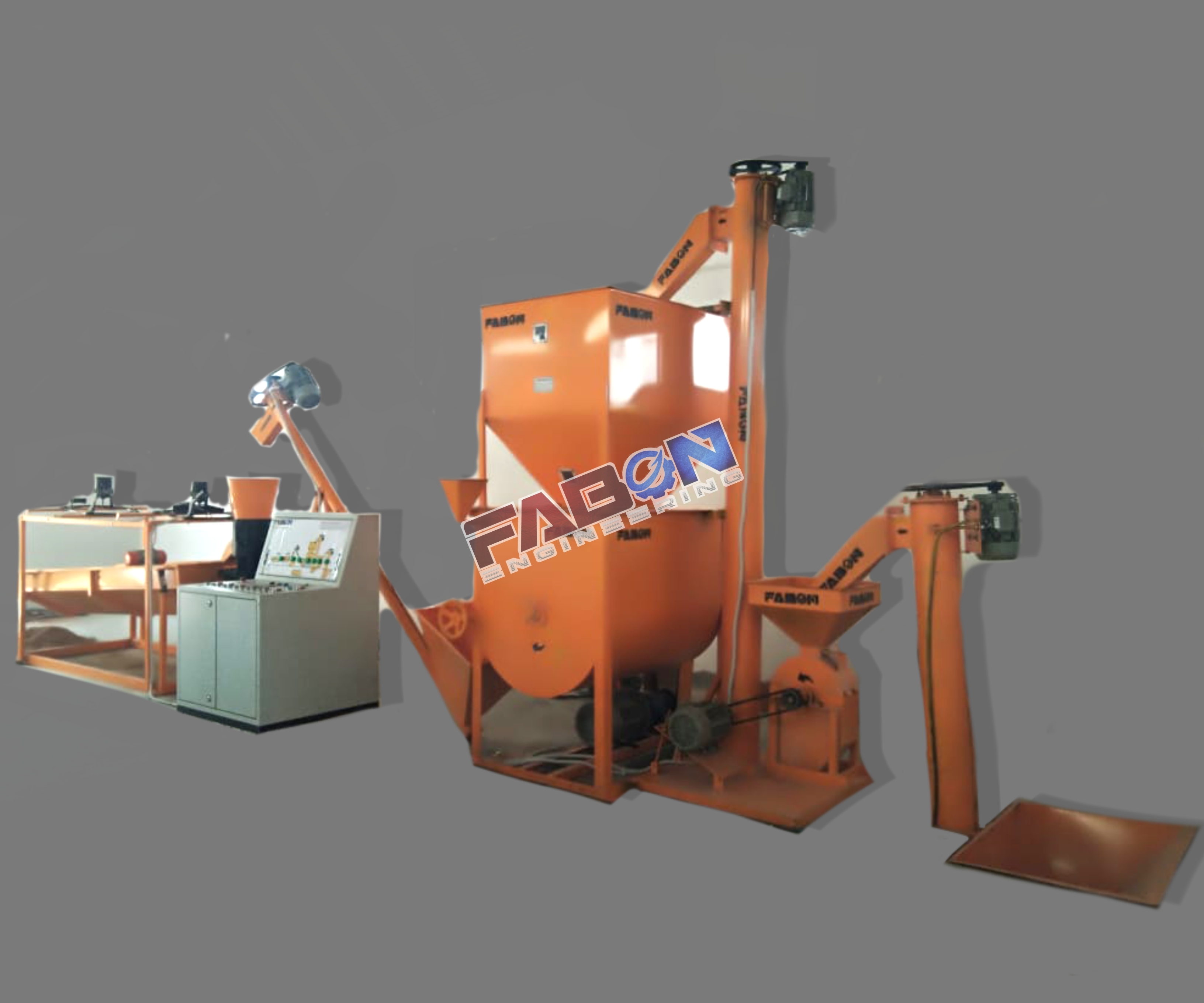 Automatic Poultry Feed Crumble Plant 125 Kg Hour - Color: Yellow
