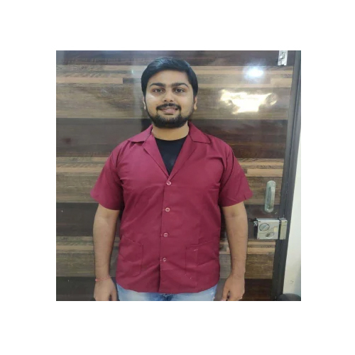 मारून पुरुष यूनिफॉर्म बिना बाँध वाली वेस्ट कोट