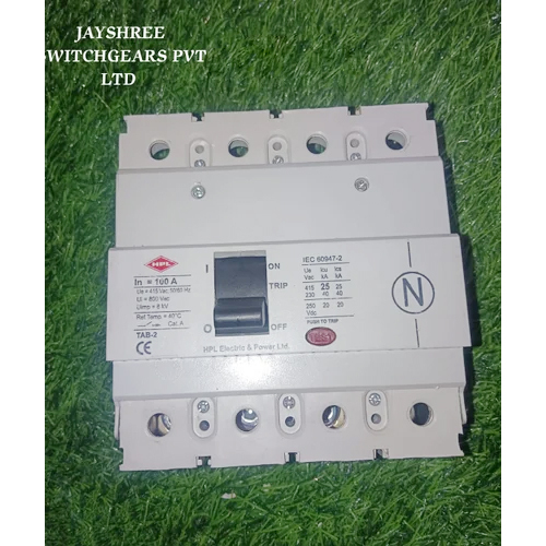 Hpl Tabbasix2100S4P 100A Fp 50Ka Mccb - Color: Grey