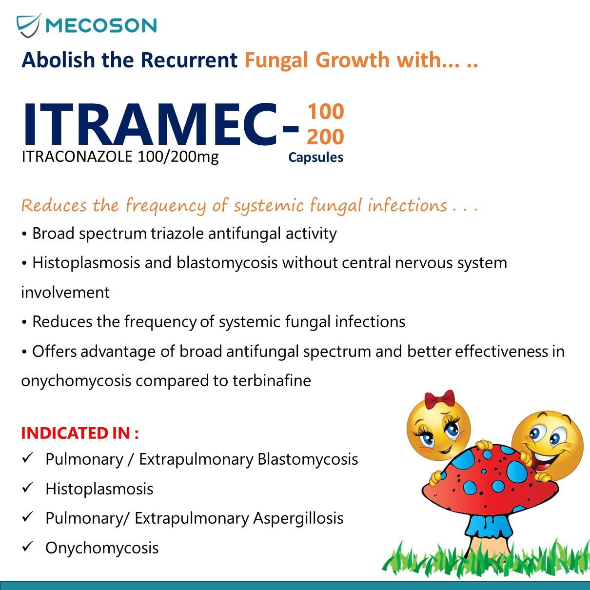 Itraconazole 200mg Cap - Age Group: Adult