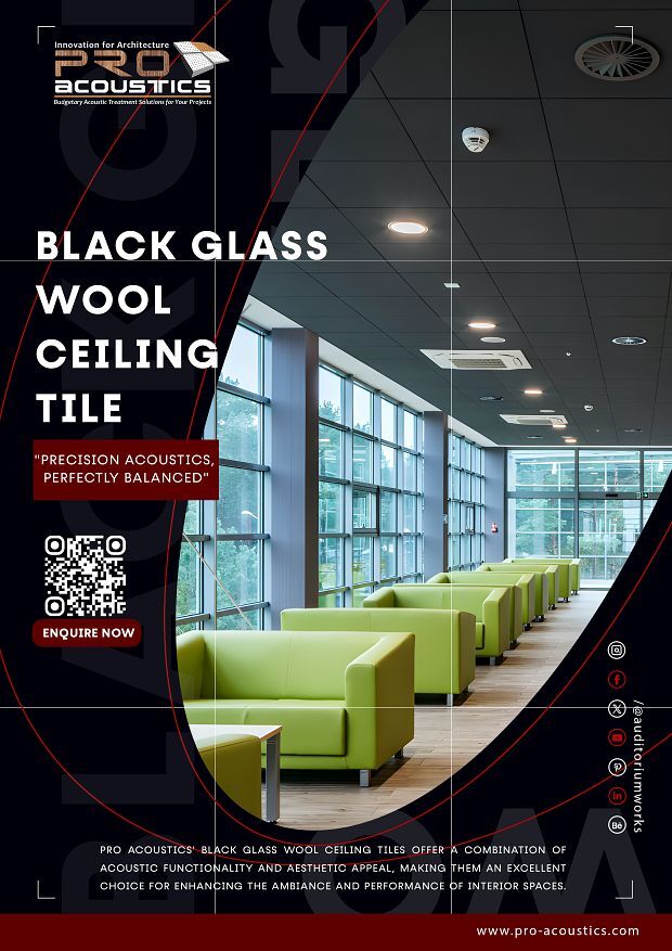 Black Glass Wool - Application: Ceiling Tile