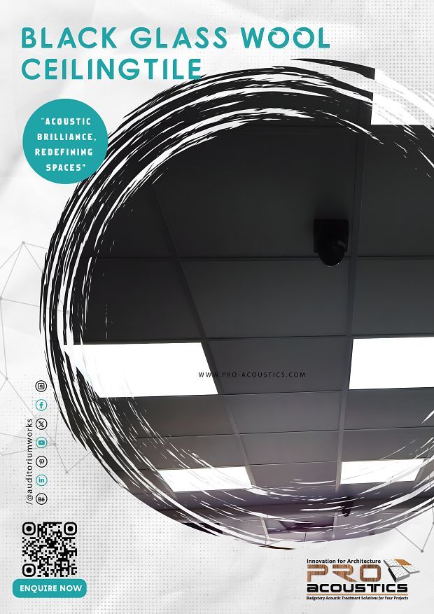 Black Glass Wool - Application: Ceiling Tile