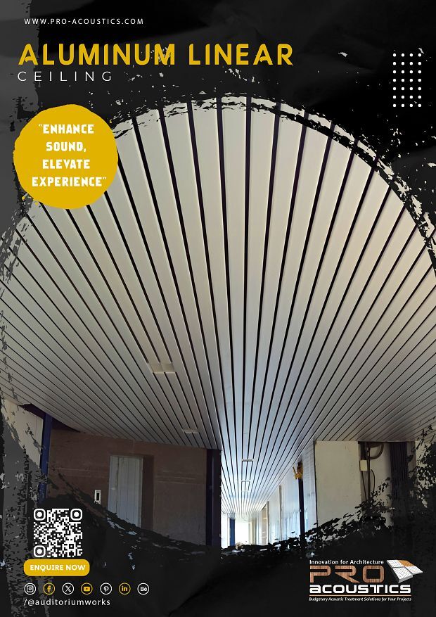Aluminium Linear Ceiling - Length: Up To 6000 Mm (Customizable) Millimeter (Mm)
