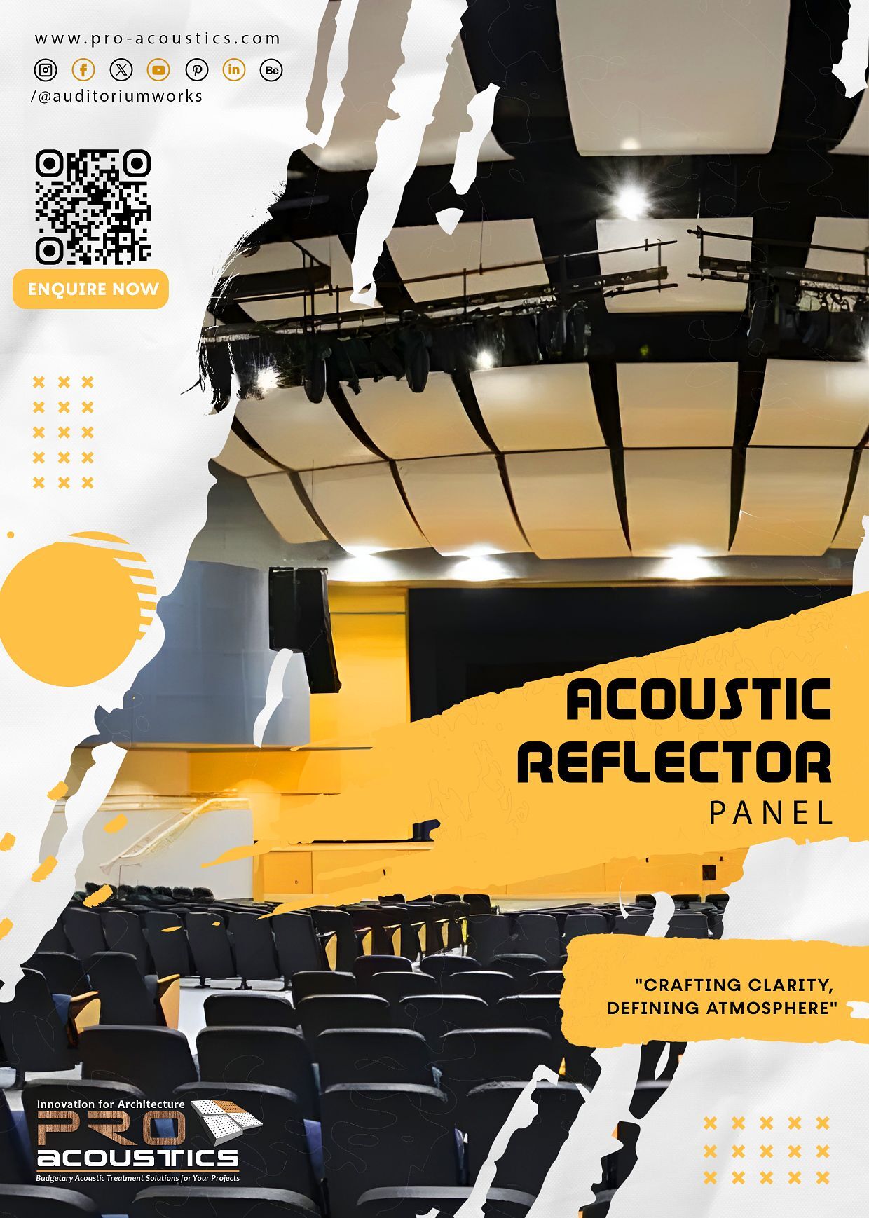 Acoustical Reflector Panel - Application: Auditoriums Conference Halls