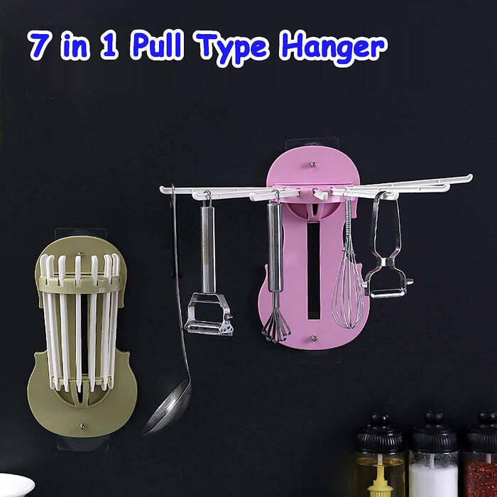 Wall-mounted Pull-out Hanger Rack 7728