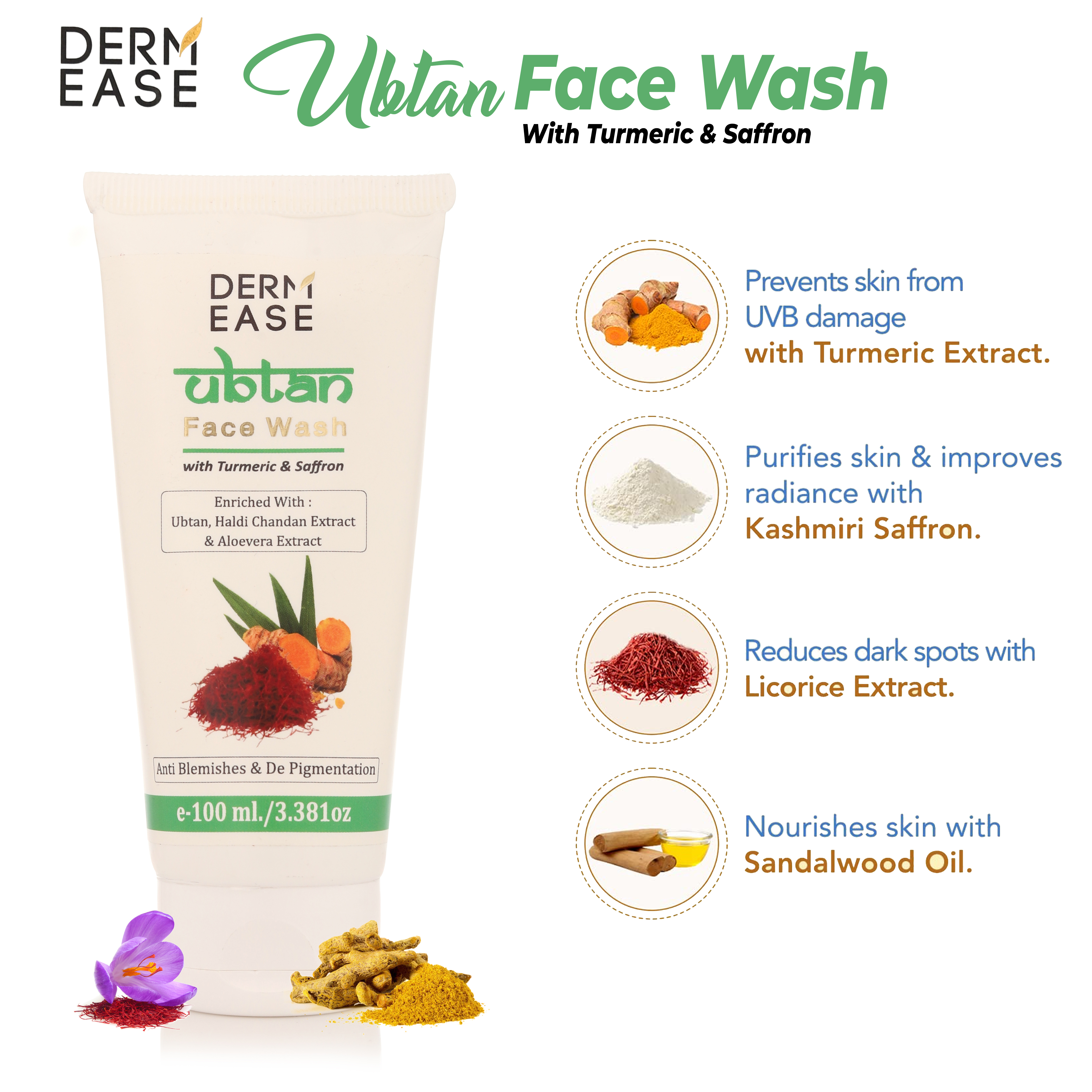 Ubtan Face Wash - Shelf Life: 2 Year Years