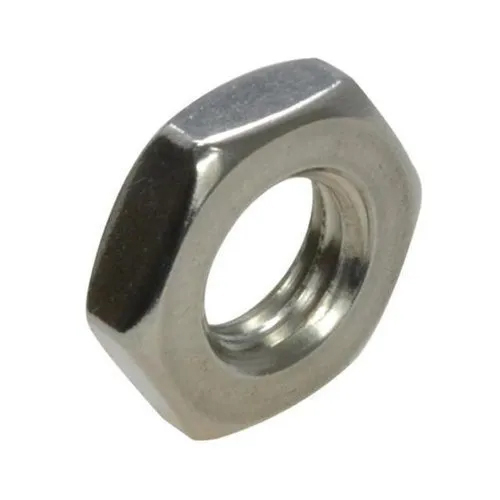 MS Hexagonal Lock Nut - High-Grade Mild Steel, 5 to 16mm Diameter, Silver Color, Rigid Hardness, Fine Finishing, Easy to Use for Industrial Applications