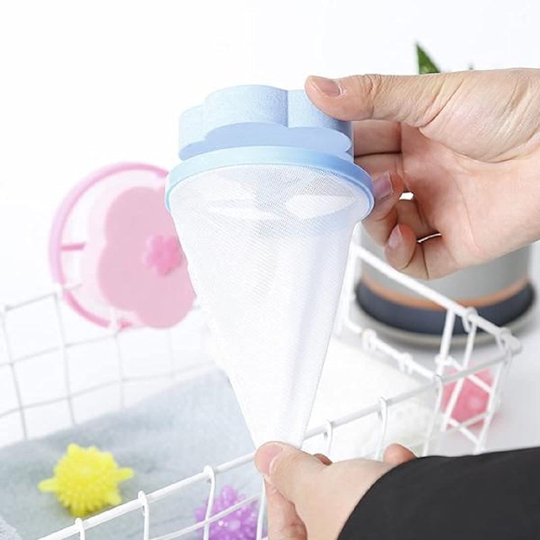 Mitsico Washing Floating Net Bag Plastic Thread Cleaning Filter Net Lint Mesh Bag