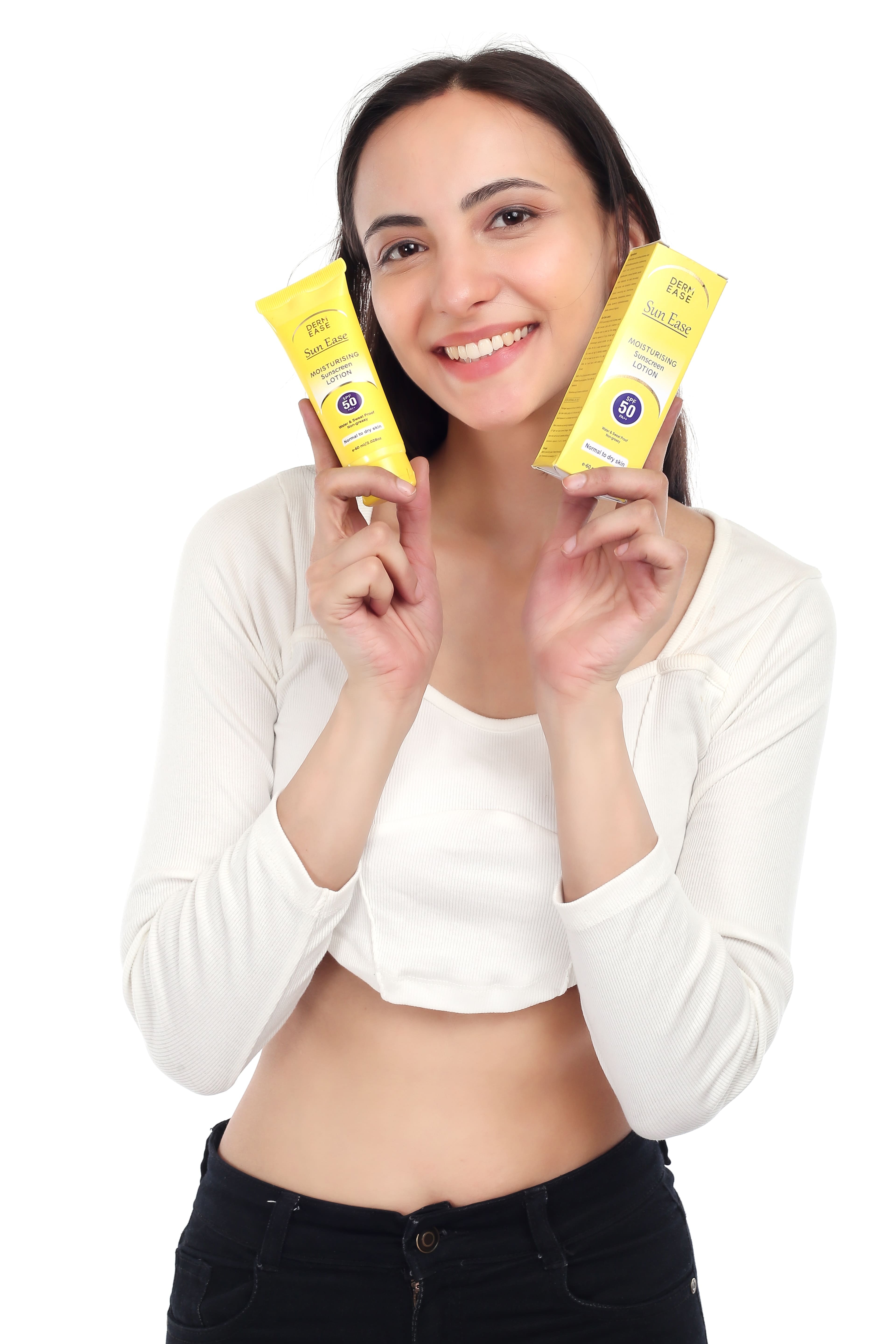 Sun Ease Sunscreen Spf 50 Plus Lotion - Ultra Light Matte Finish, Water Resistant, Non-comedogenic, High Uva And Uvb Protection With Zinc And Vitamin C