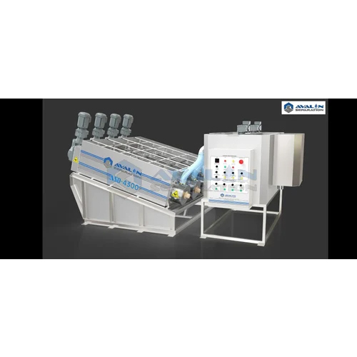 Automatic Sludge Dewatering Machine - Stainless Steel, 220-240 Volt Electric Drive | Full Automatic, High Performance Solution for Waste Management