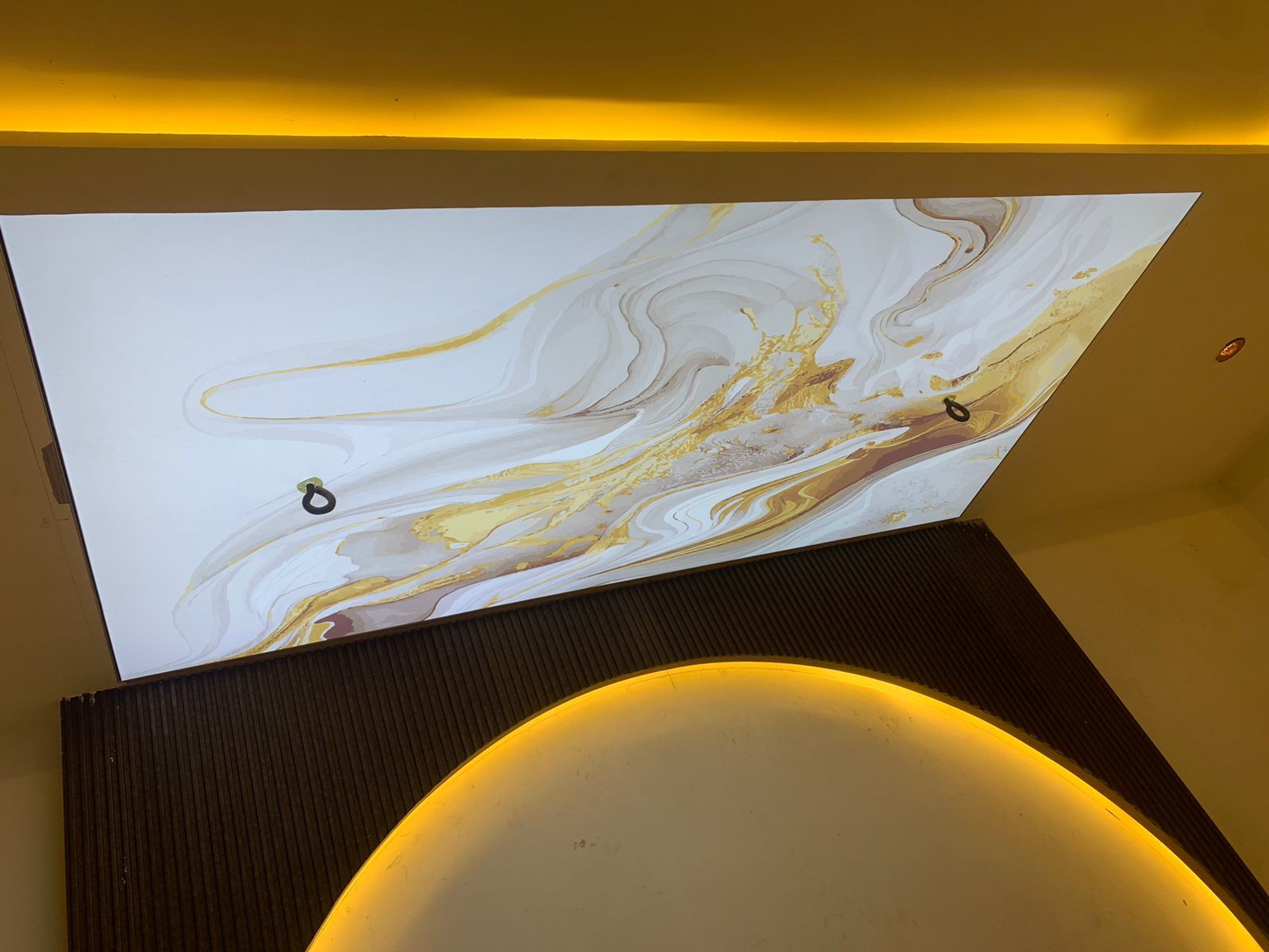 Dynamic Color-changing Stretch Ceiling - .18mm Thickness, Customizable Shape & Size | Innovative, Elegant, Versatile Design Solutions