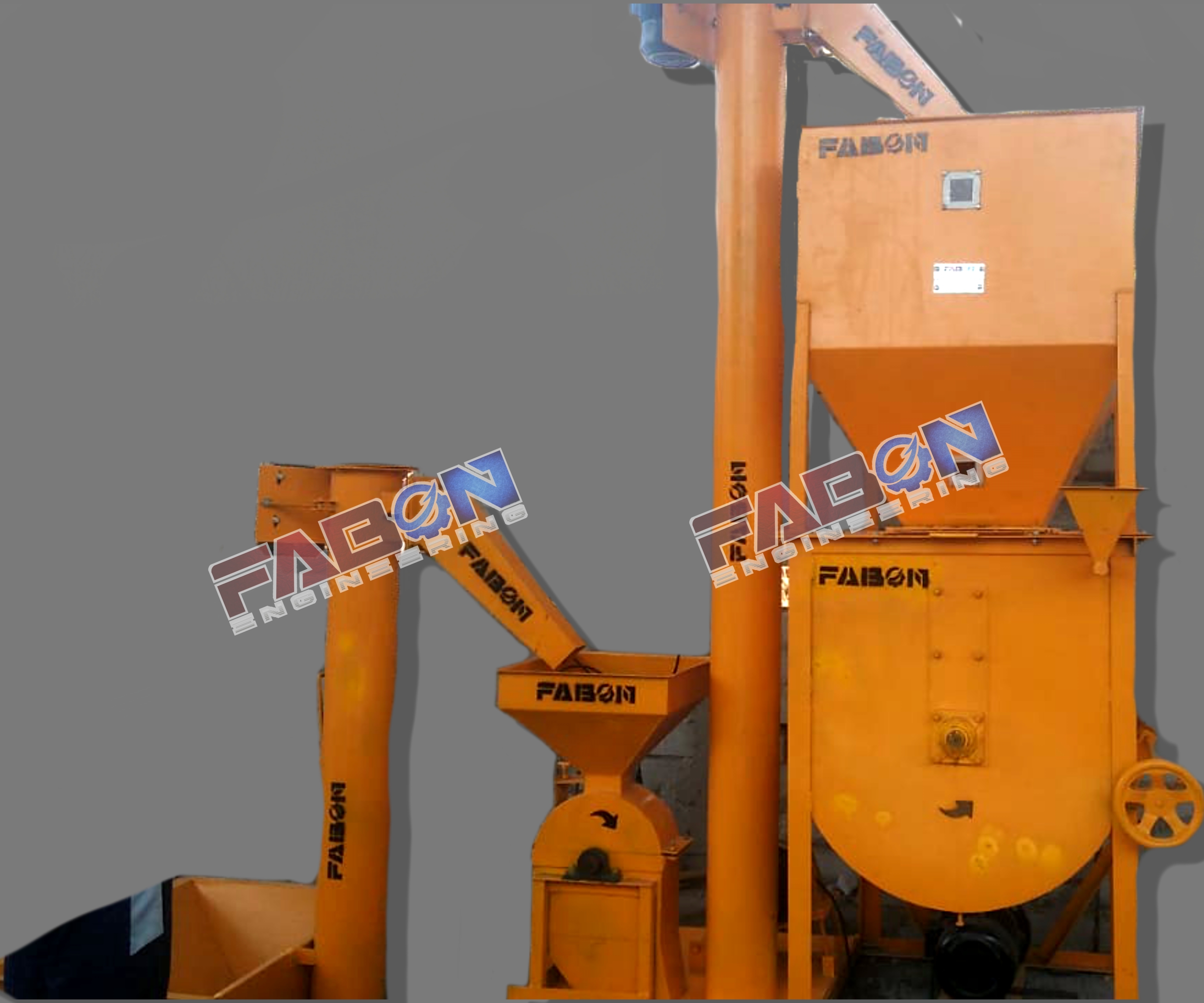 Automatic Feed Mash Plant 250 Kg Hour - Color: Yellow