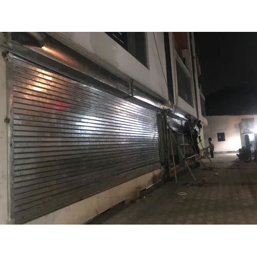 Industrial Rolling Shutter - Stainless Steel/MS Material, Silver Color, Exterior Insulation | Durable Design for Enhanced Security and Efficiency