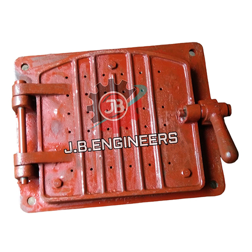 Ci Boiler Fire Door - Color: Red Oxide