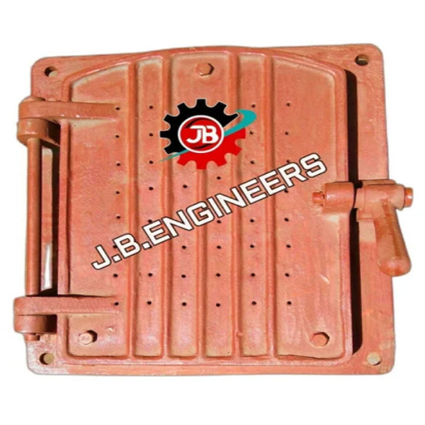 Boiler Peep Hole Fire Door - Color: Red Oxide