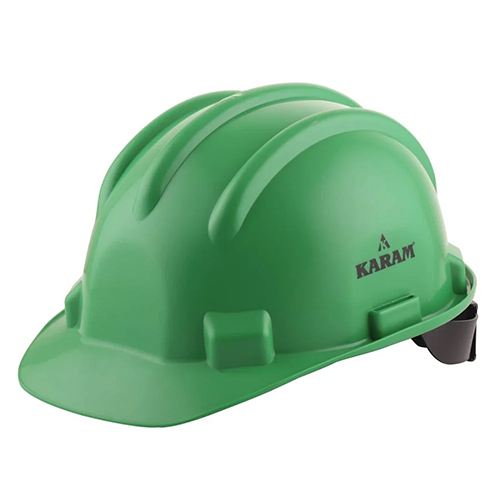 Green Safety Helmets - Material: Plastic