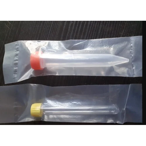Centrifuge Tube - 15 Milliliter (mL), High-Quality Plastic, Transparent Color | Ideal for Molecular Biology, Biochemistry, and Clinical Chemistry Applications