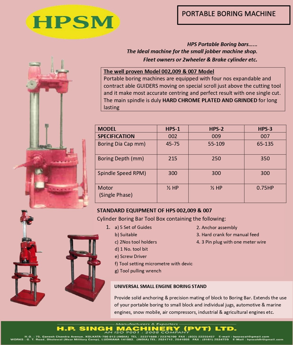 Red Cylinder Boring Machines