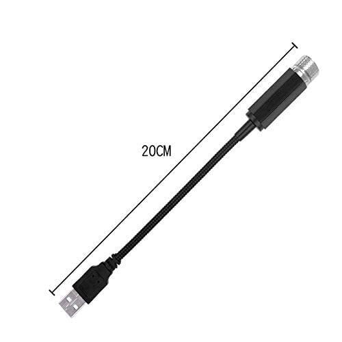 Galaxy Usb Atmosphere Light - 25.4x25.4x25.4 Cm | Unique Design For Car, Bedroom, Camping, And Parties, Adjustable Projection Patterns, Lightweight And Travel-friendly