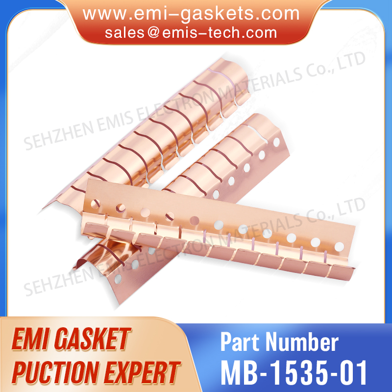 Beryllium Copper EMI Shielding Gasket - 304x19.8x6.6mm, Bright Finish, Nickel Plated, 32 Pitches, 1 Year Warranty