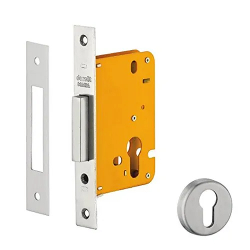 Dorset Mortise Dead Lock - Stainless Steel, 744 x 50 mm , Polished Silver Finish, Industrial Security Solution