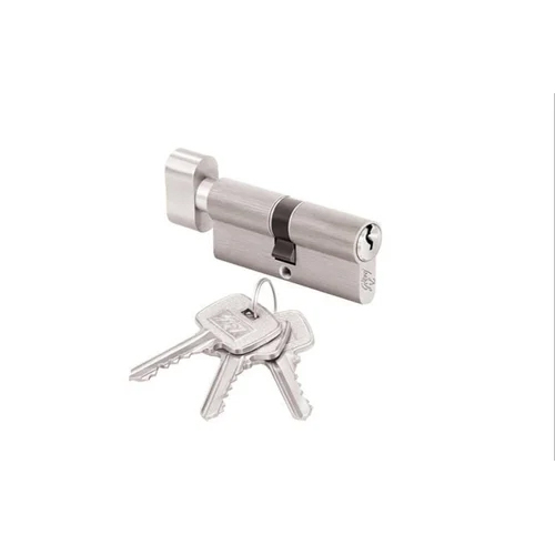 Cylinder Door Lock - Color: Silver